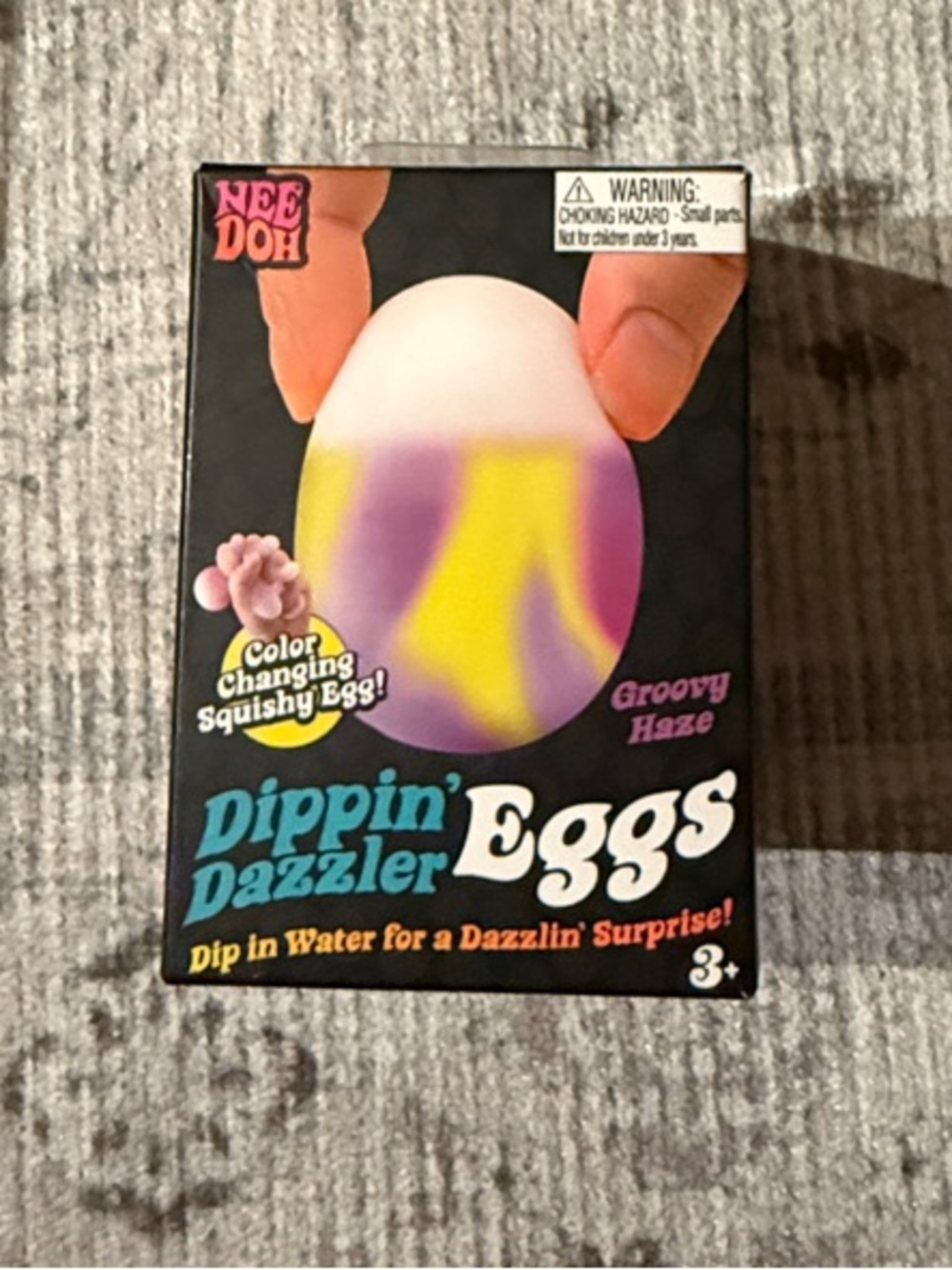Nee Doh Dippin' Dazzler Eggs Color-Changing Squishy Egg - Groovy Haze